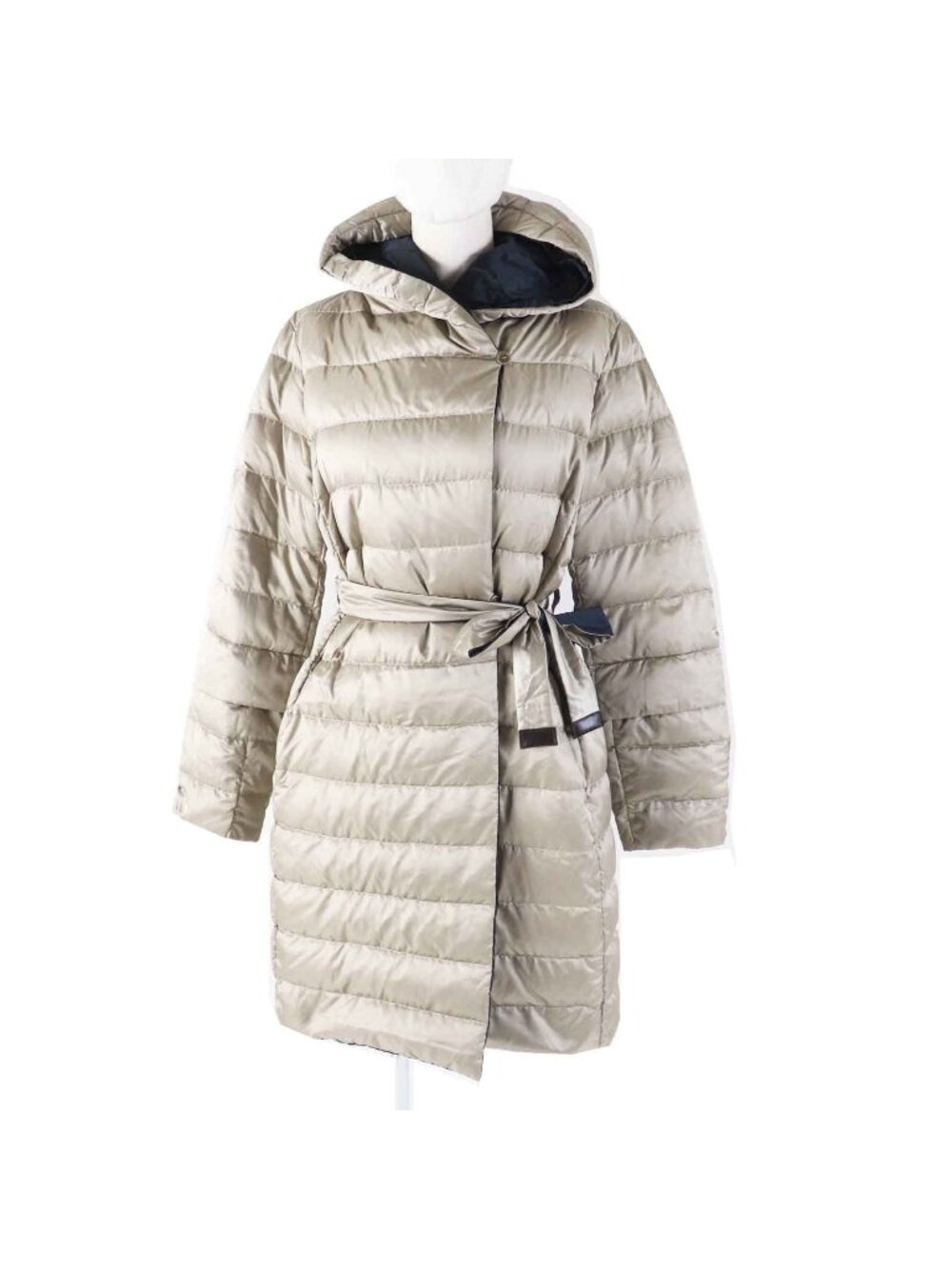 Max Mara S Design for Easy Living Sleeves 3way Reversible Hood with Belt Long